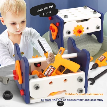 Otrok Montessori Gradnja Igrače za Fant Igra Orodje Set DIY Električni Vrtalnik Vijačnik Popravila Polje Otroci Igrače 3 Leta