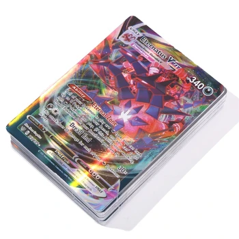 60/100 kozarcev Vmax Pokemon karte V angleški različici zbirka Trading card Pokemon booster sijoče kartice pokemon igrače za otroke