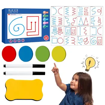 Otrok Montessori Igrača Risanja Peresa Usposabljanje Za Nadzor Barva Oblika Priznavanja Igra Malčka Učenje Izobraževalne Igrače
