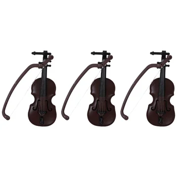 Hiša Violino Dekorativni Mini Instrument Simulacije Lepe Okras Občutljivo Obrti