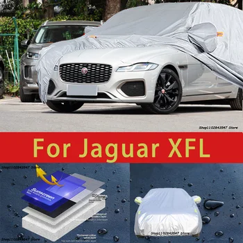 Za Jaguar XFL Prostem Varstvo popoln komplet Zajema Snežno odejo Dežnik Nepremočljiva Dustproof Zunanja Avto oprema