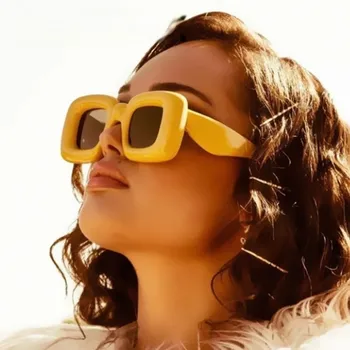 2023 Candy Barve sončna Očala Moški Ženske Retro Kvadratnih Luksuzni Oblikovalec sončna očala Letnik Odtenki Retro Hip-Hop Ženska Očala
