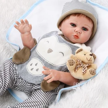 50 CM Realne Končal Bebe Prerojeni Celotno Telo, Silikonski Vinil Baby Boy Novorojenčka Lutka Ročno Igrača Za Dekleta Božično Darilo