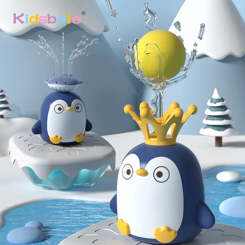 Baby Kopel Igrače Samodejno Razpršeno Vodo Pingvin Kad, Igrače Za Toddlers Otrok Otrok Bazen Kopalnica Igrača Za Fant Dekle . ' - ' . 0