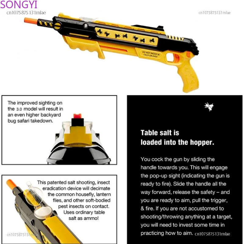 BUG SOL Povratne Siva 3.0 Bug Sol Pištolo Gel Žogo Blaster Otrok Igrača Odraslih Igrača Mehko Bullet Odpravo Komarji In Flie . ' - ' . 3